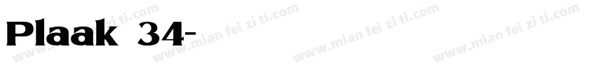Plaak 34字体转换